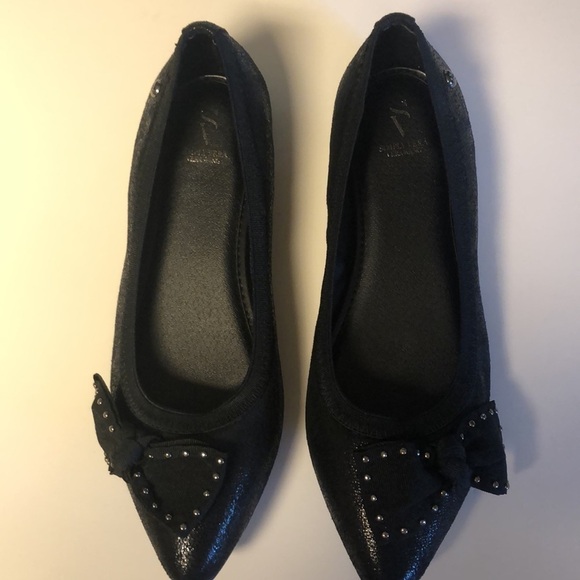 Simply Vera Wang black slippers, sz 6 - Picture 2 of 5